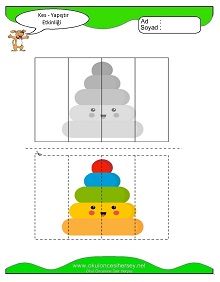 Kes Yapıştır Çalışma Sayfaları